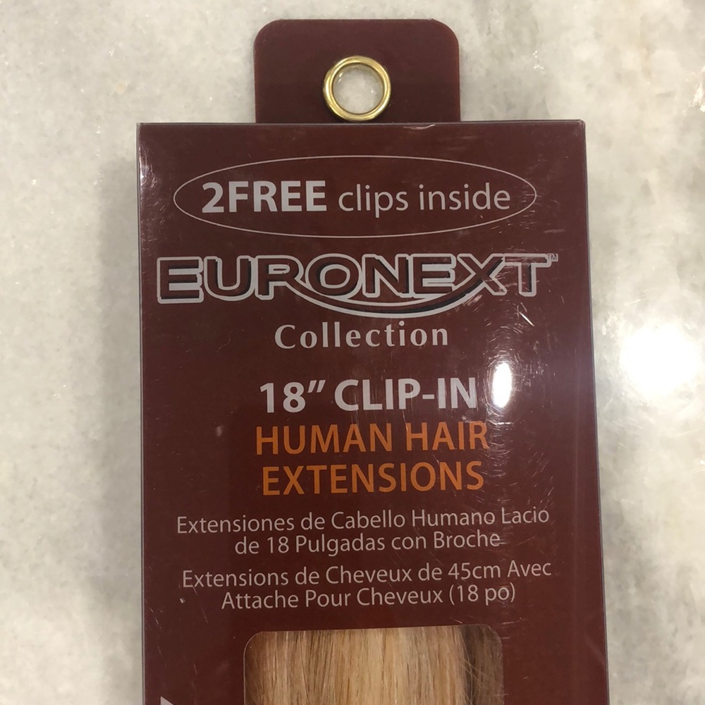 Euronext 18” Clip in Extensions Blonde Frost